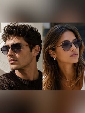 TOMS One for One Aviator Sunglasses Purple Gradient Wood Arms